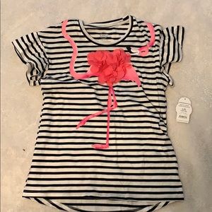 NWT Wonder Nation flamingo shirt. 10-12 Large.